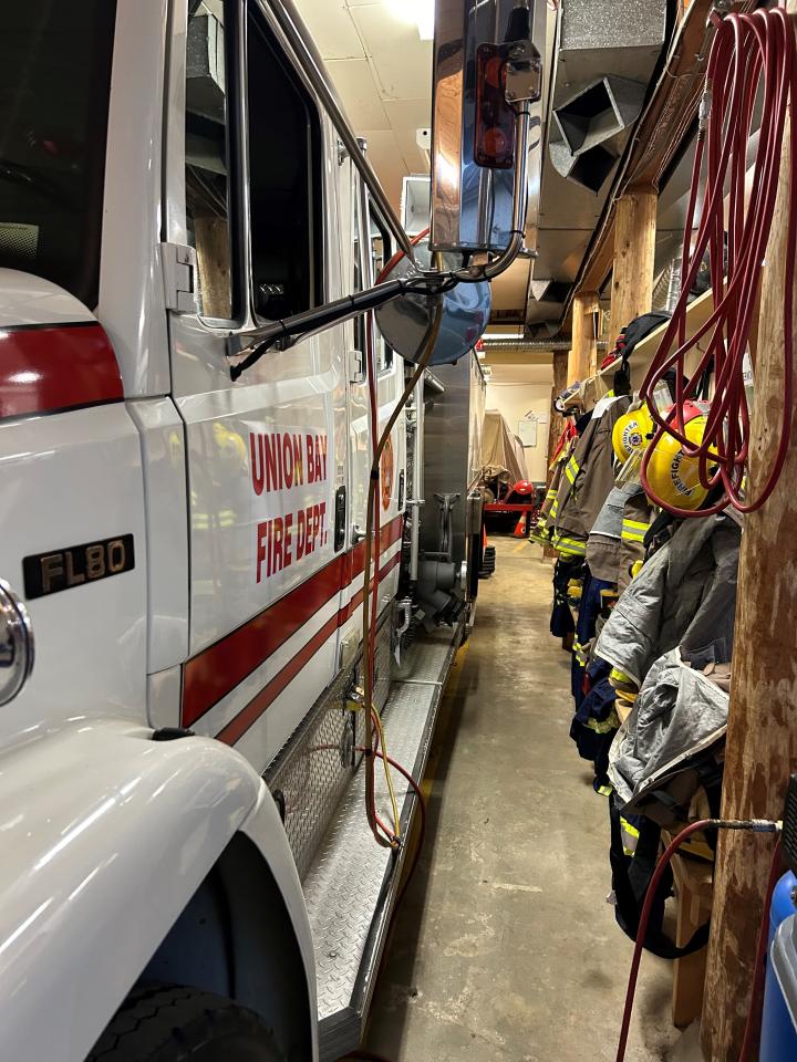 Union Bay current firehall October 2024